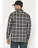 Image #4 - Hawx Men's Pike Plaid Print Long Sleeve Button-Down Flannel Shirt, Charcoal, hi-res