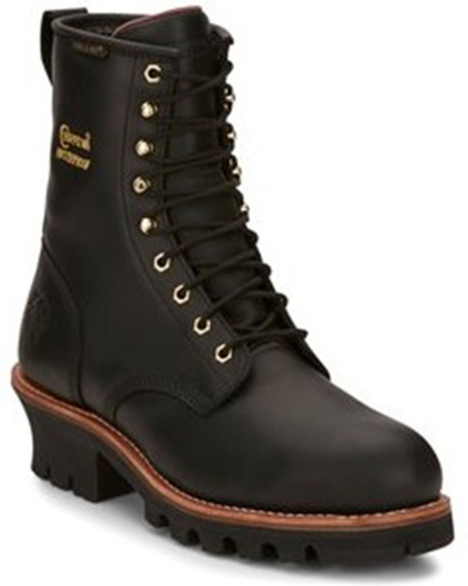 Chippewa logger boots black store