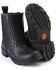 Image #4 - Milwaukee Leather Women's Dual Zipper Motorcycle Boots - Round Toe, Black, hi-res