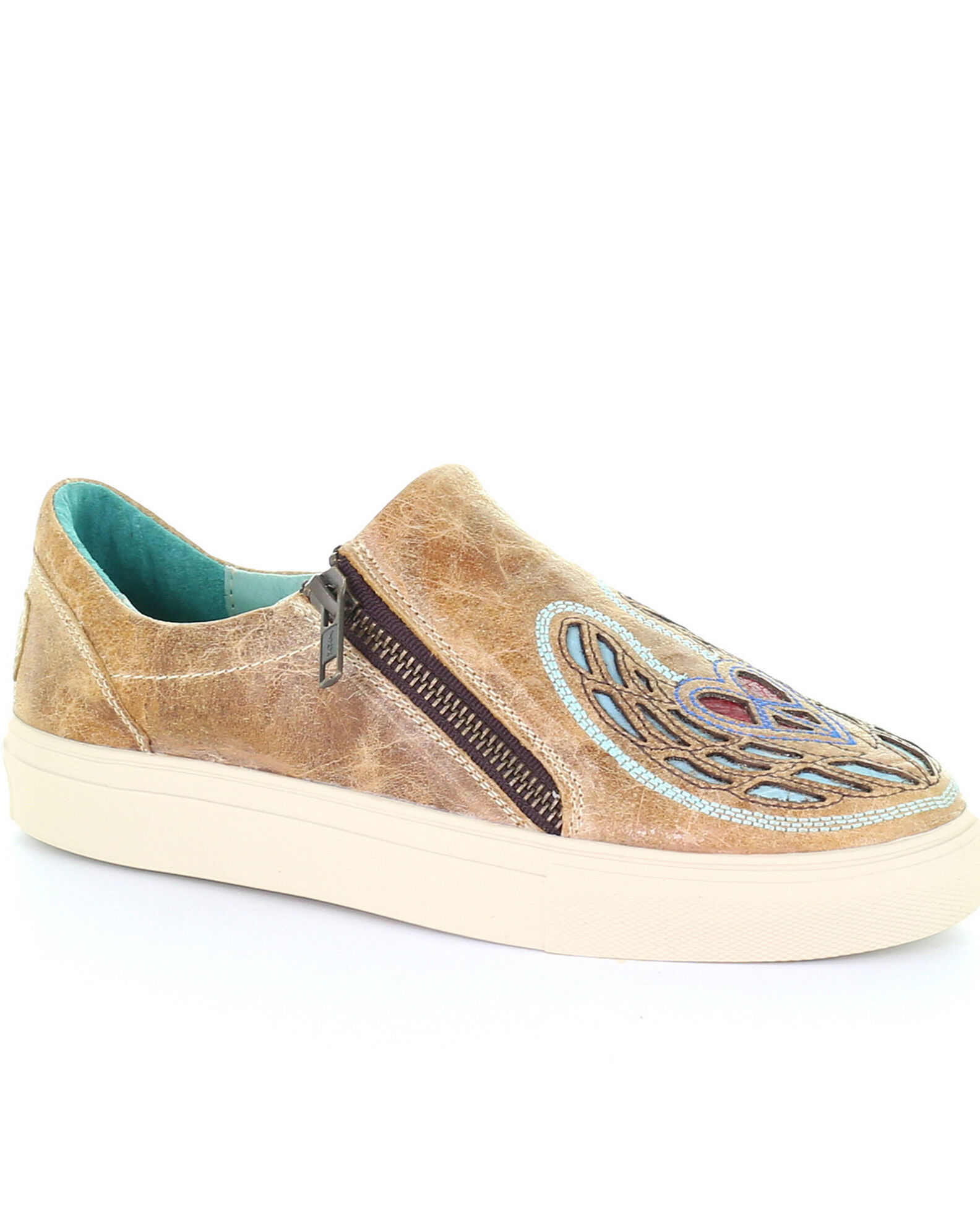 Product Name Corral Women s Straw Heart Wings Inlay Shoes