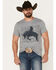 Image #1 - RANK 45® Men's Repeat Short Sleeve Graphic T-Shirt, , hi-res