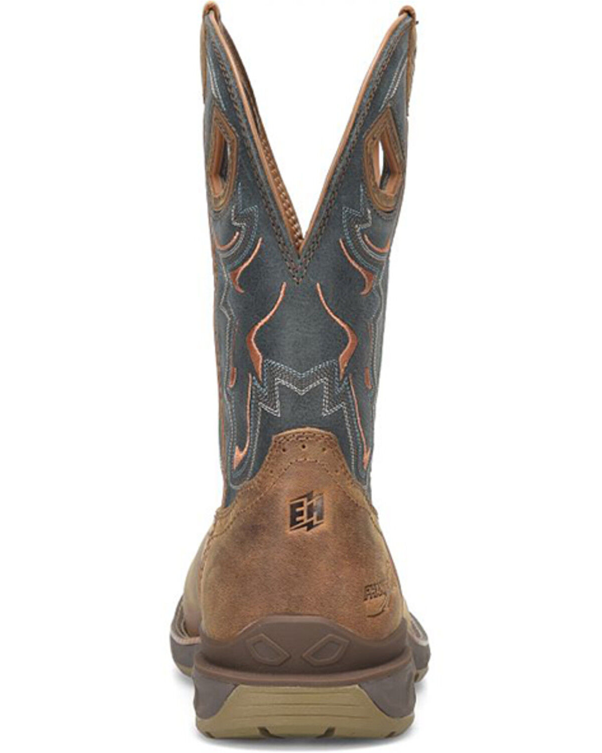Image #5 - Phantom Rider Men's Troy Western Work Boots - Composite Toe, Brown, hi-res