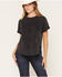 Image #1 - Idyllwind Women's Howdy Nudie Shirttail Short Sleeve Graphic Tee, Black, hi-res