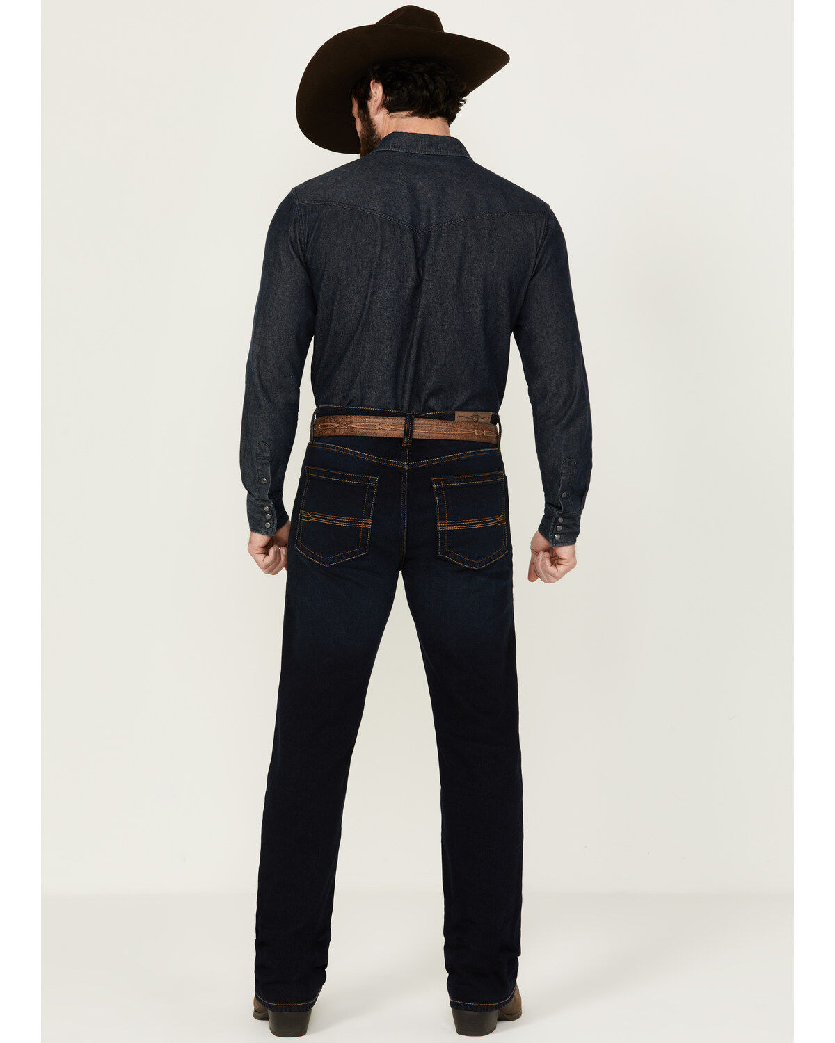 Image #3 - Cody James Men's Bay Roan Wash Jackson Slim Straight Stretch Denim Jeans, Dark Wash, hi-res