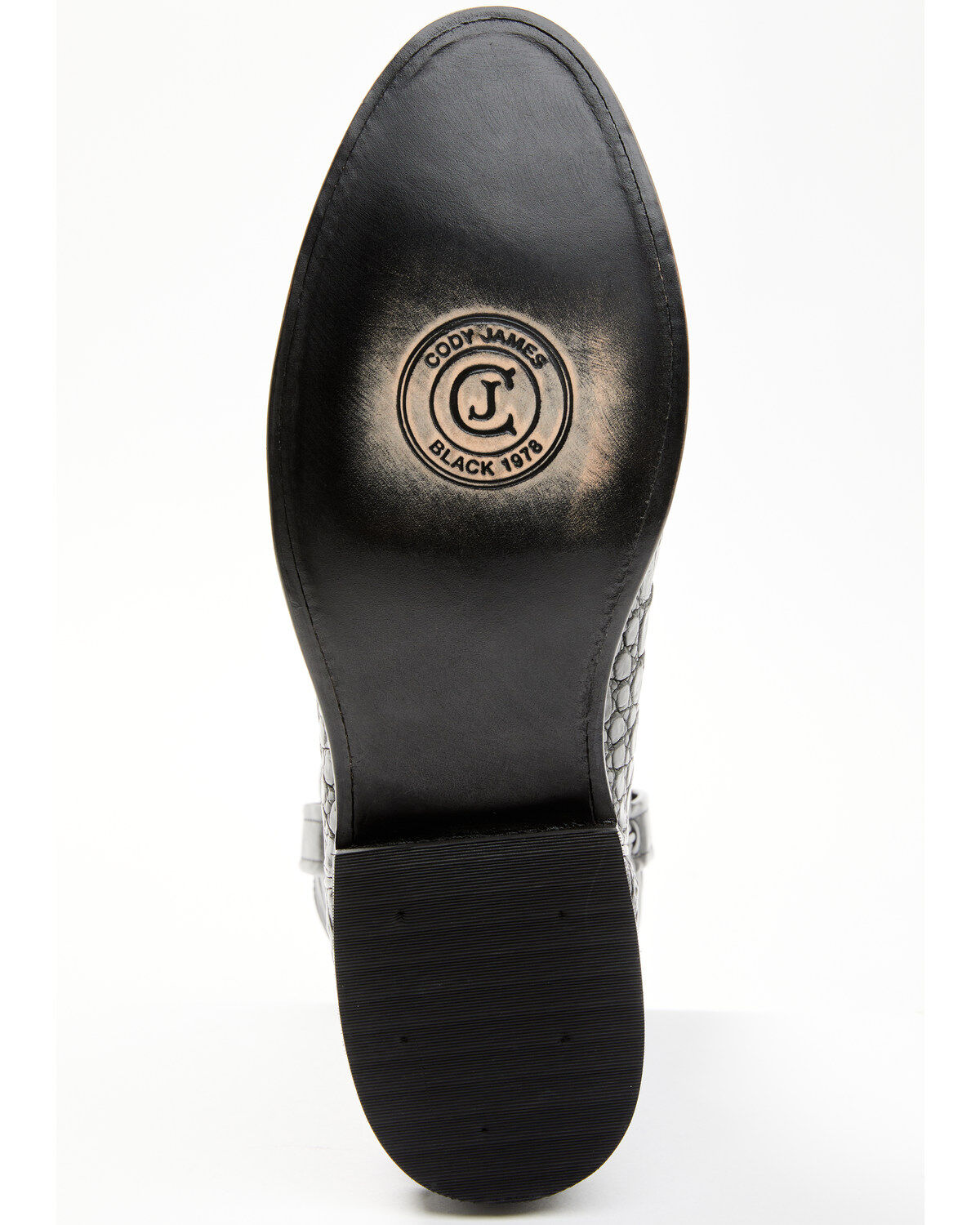 Image #7 - Cody James Black 1978® Men's Carmen Exotic Caiman Belly Roper Boots - Round Toe, Black, hi-res