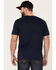 Moonshine Spirit Men's May Contain Whiskey Graphic Short Sleeve T-Shirt , Navy, hi-res