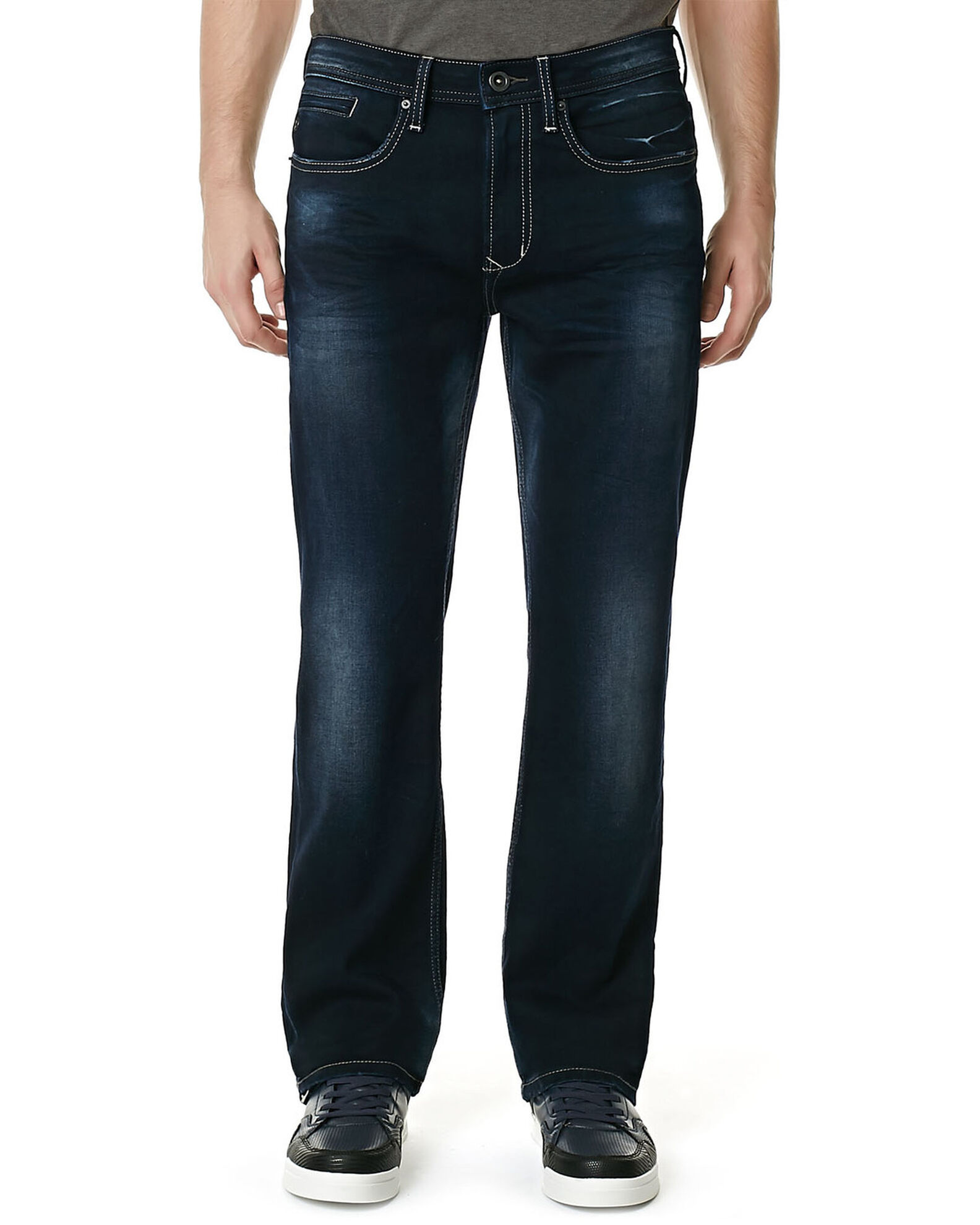 Image #3 - Buffalo Men's Game-X Slim Fit Bootcut Jeans, Denim, hi-res