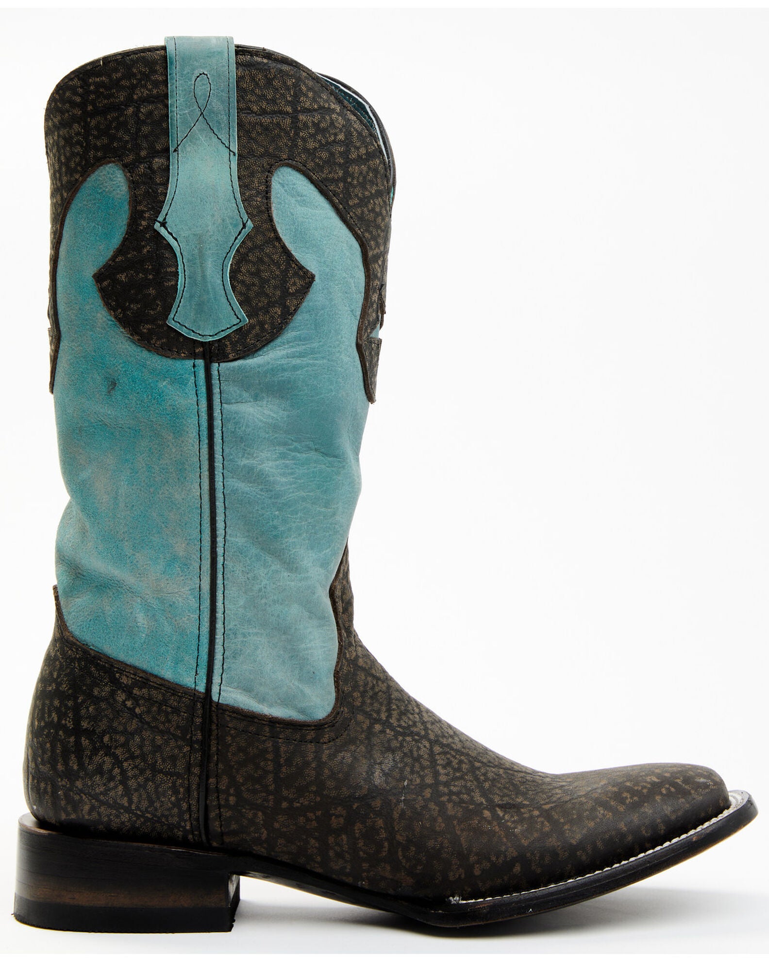 Men's Ferrini Acero Elephant Print Boots Handcrafted Nicotine 1209324