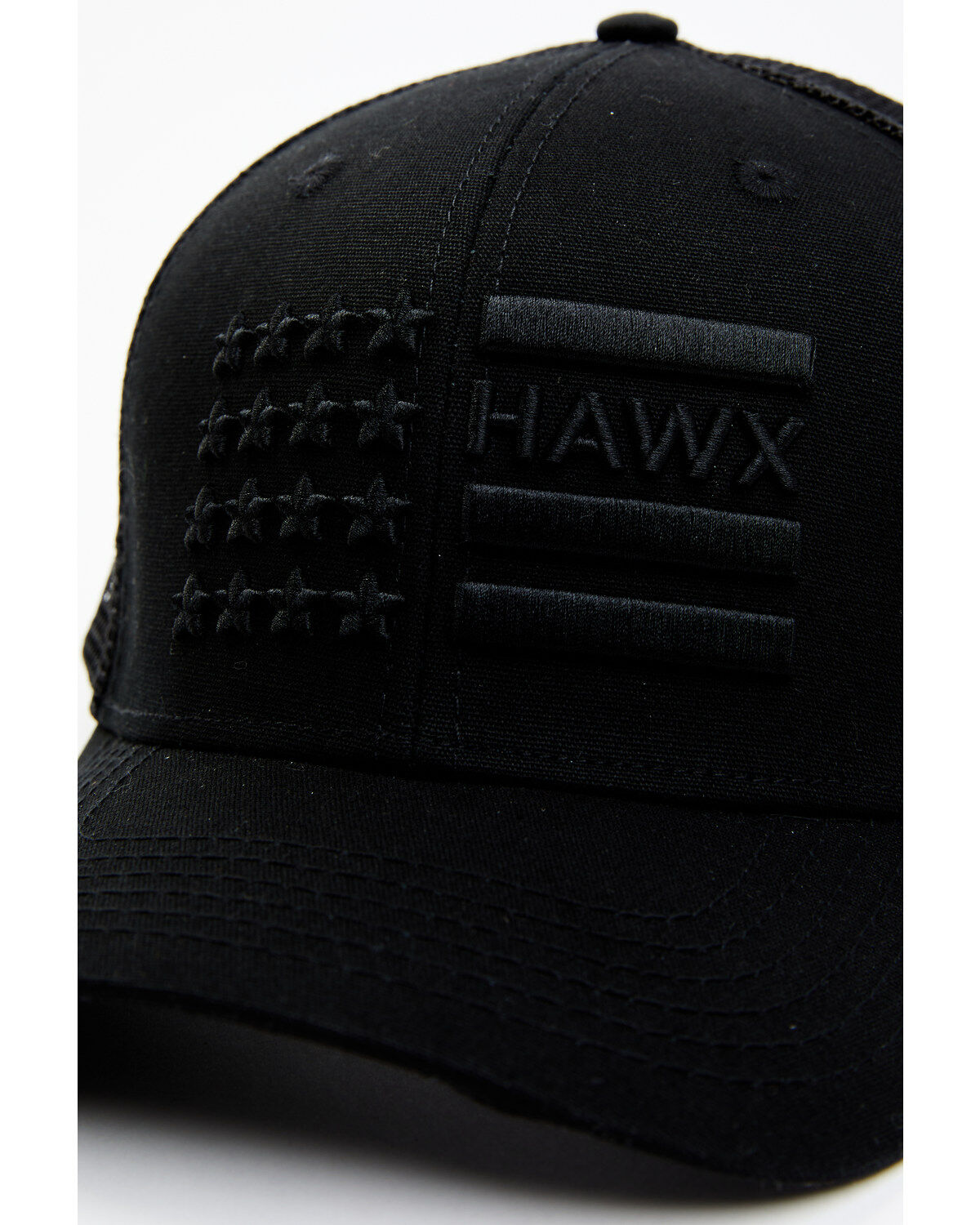 Image #2 - Hawx Men's Stars & Stripes Logo Ball Cap, Black, hi-res