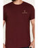 Browning Men's Realtree Edge Flag Graphic Short Sleeve T-Shirt, Maroon, hi-res