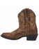 Laredo Women's Brown Shortie Western Booties - Round Toe, Brown, hi-res