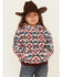 Image #1 - Shyanne Girls' Fuzzy Sherpa Southwestern Print Pullover, Ivory, hi-res