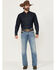 Image #1 - Cody James Men's Highland Light Wash Slim Bootcut Stretch Denim Jeans, Light Wash, hi-res