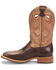 Double H Men's Winston Western Boots - Broad Square Toe, Brown, hi-res