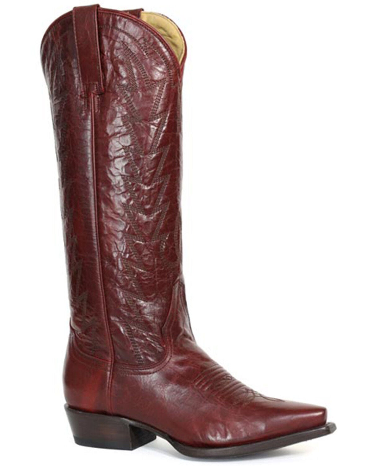 Stetson Women's Dove Tall Western Boots - Snip Toe, Red, hi-res