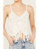 Shyanne Women's Crochet Fringe Tank, White, hi-res