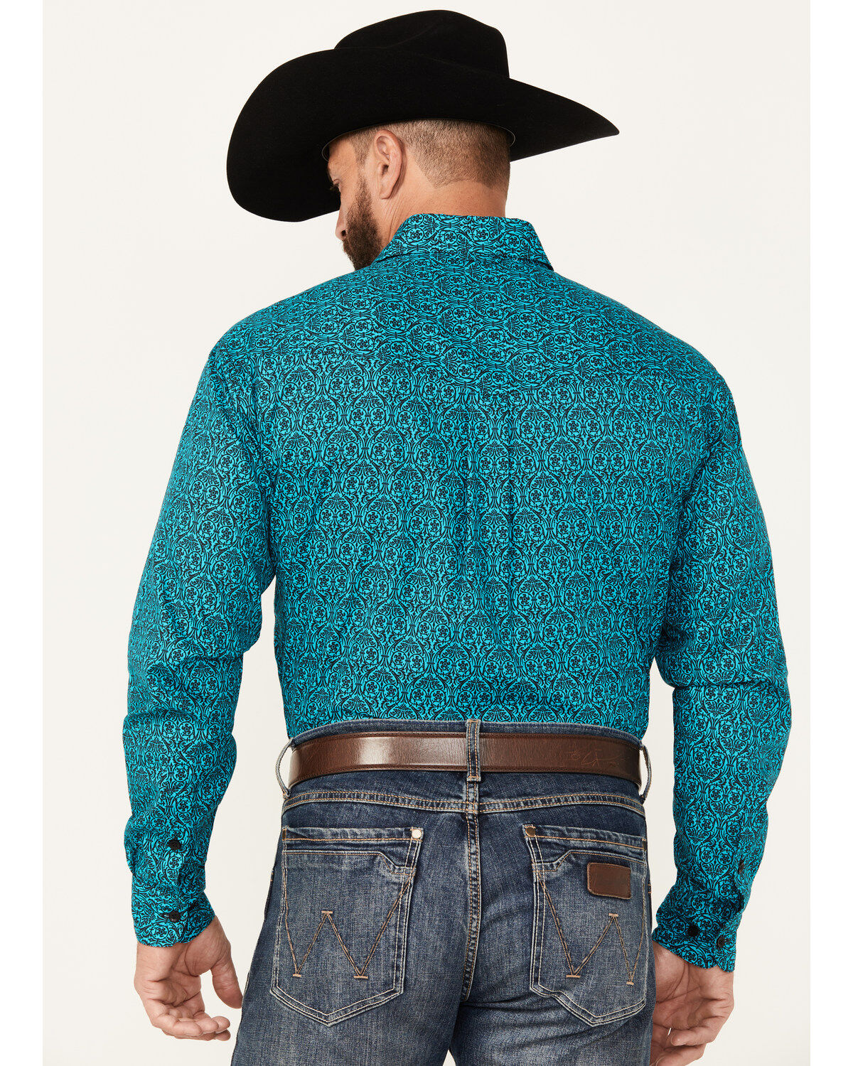 Image #4 - Roper Men's Amarillo Medallion Print Long Sleeve Button-Down Shirt, , hi-res