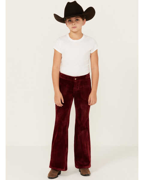 Girl Red Sequin Bell Bottom Pants – Western kids clothes