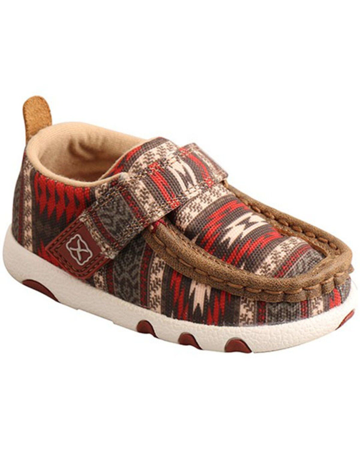 Hooey by Twisted X Infant Southwestern Print Lopers, Red, hi-res