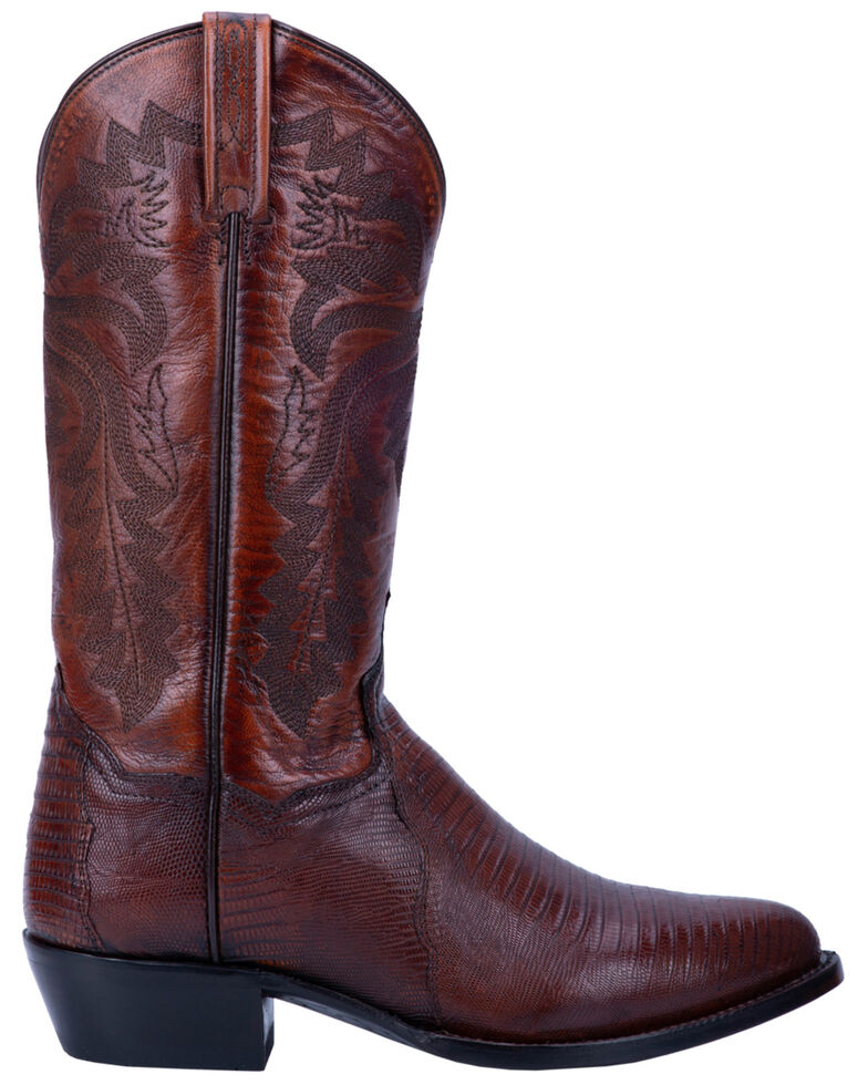 Dan Post Men's Tan Winston Lizard Western Boots - Round Toe | Boot Barn
