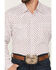 Wrangler 20x Men's Geo Medallion Print Long Sleeve Snap Western Shirt, Red, hi-res