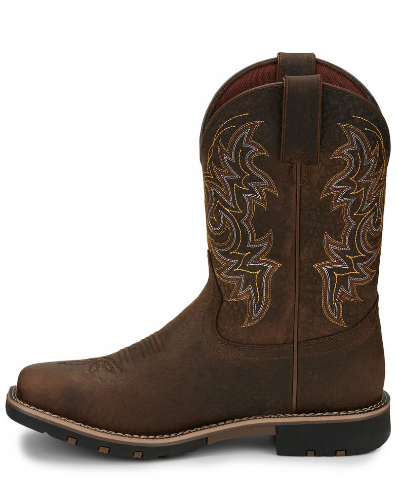 brown western boot