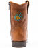 Shyanne Toddler Girls' Floral Western Boots - Square Toe, Brown, hi-res