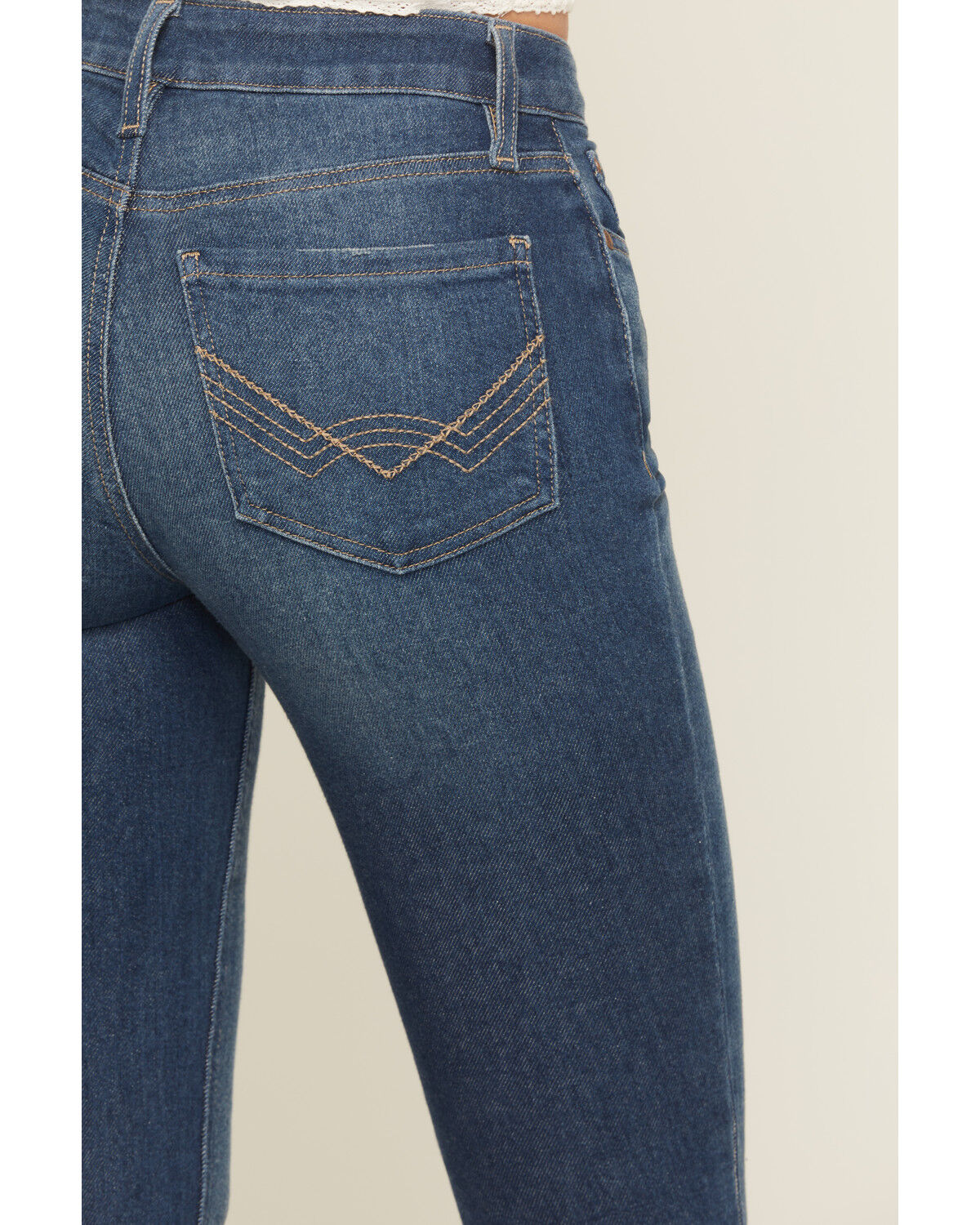 Image #4 - Idyllwind Women's Dark Wash High Rise Fulton Legend Bootcut Stretch Denim Jeans, Dark Wash, hi-res
