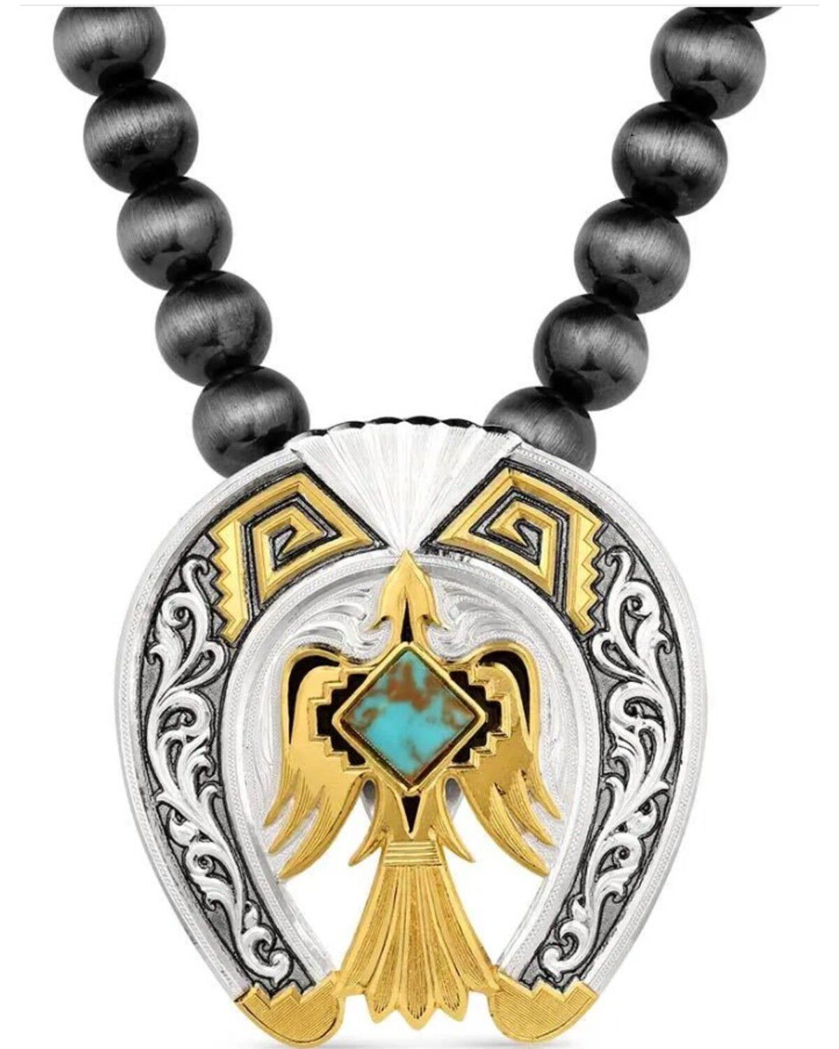 Image #1 - Montana Silversmiths Women's Rise Above Beaded Pendant Necklace, Multi, hi-res