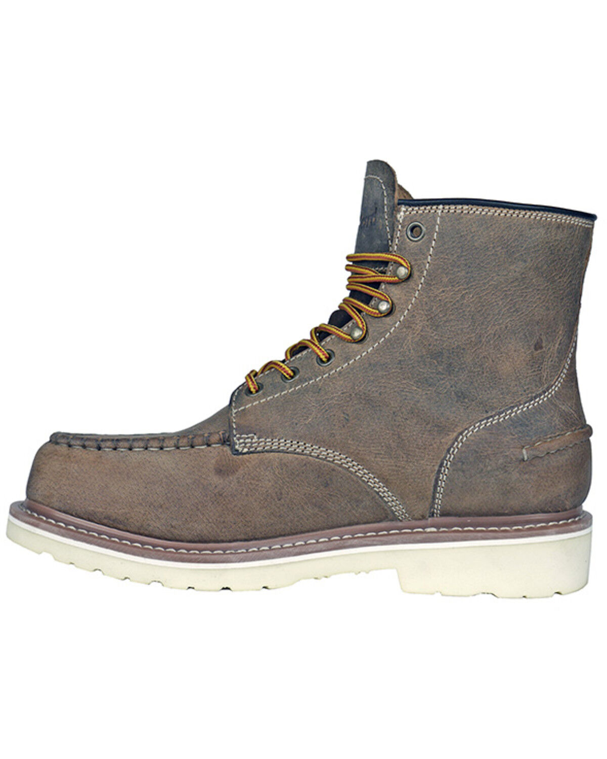 Image #3 - DieHard Men's Monte Distressed Moc Work Boots - Soft Toe, Brown, hi-res