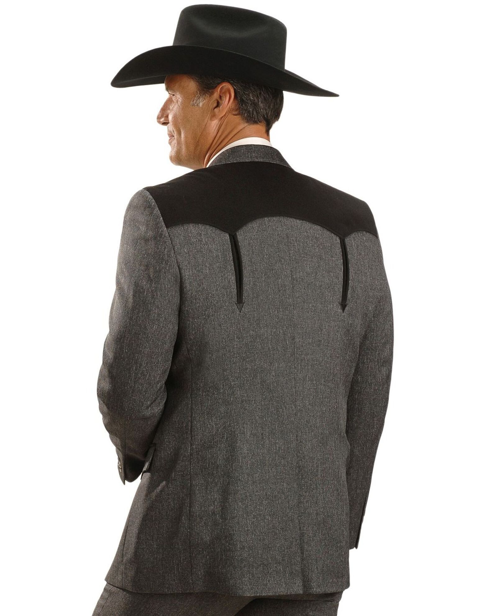 Image #2 - Circle S Men's Swedish Knit Boise Sport Coat, Hthr Charcoal, hi-res