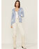 Revel Women's Light Star Cardigan, Light Blue, hi-res