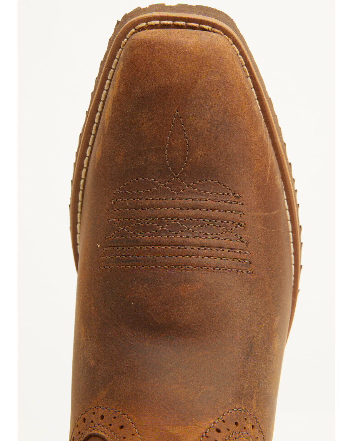 Image #6 - Ariat Men's Hybrid Roughstock Distressed Performance Western Boots - Square Toe, Brown, hi-res