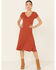 Image #2 - HYFVE Women's Knit Button-Front Fit & Flare Midi Dress, Beige/khaki, hi-res