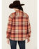Image #4 - Shyanne Women's Plaid Print Quilted Button-Down Shacket, Dark Pink, hi-res