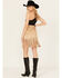 Image #3 - Rock & Roll Denim Women's Studded Fringe Skirt , Camel, hi-res