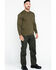 Image #6 - Hawx Men's Olive Pocket Henley Work Shirt - Big, Olive, hi-res