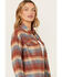 Image #2 - Cleo + Wolf Women's Long Sleeve Button-Down Flannel Boyfriend Shirt, Rust Copper, hi-res