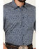 Image #3 - Cody James Men's Open Meadow Floral Print Short Sleeve Button-Down Stretch Western Shirt, Navy, hi-res