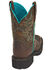Justin Women's Mandra Chocolate Western Boots - Broad Square Toe, Chocolate, hi-res