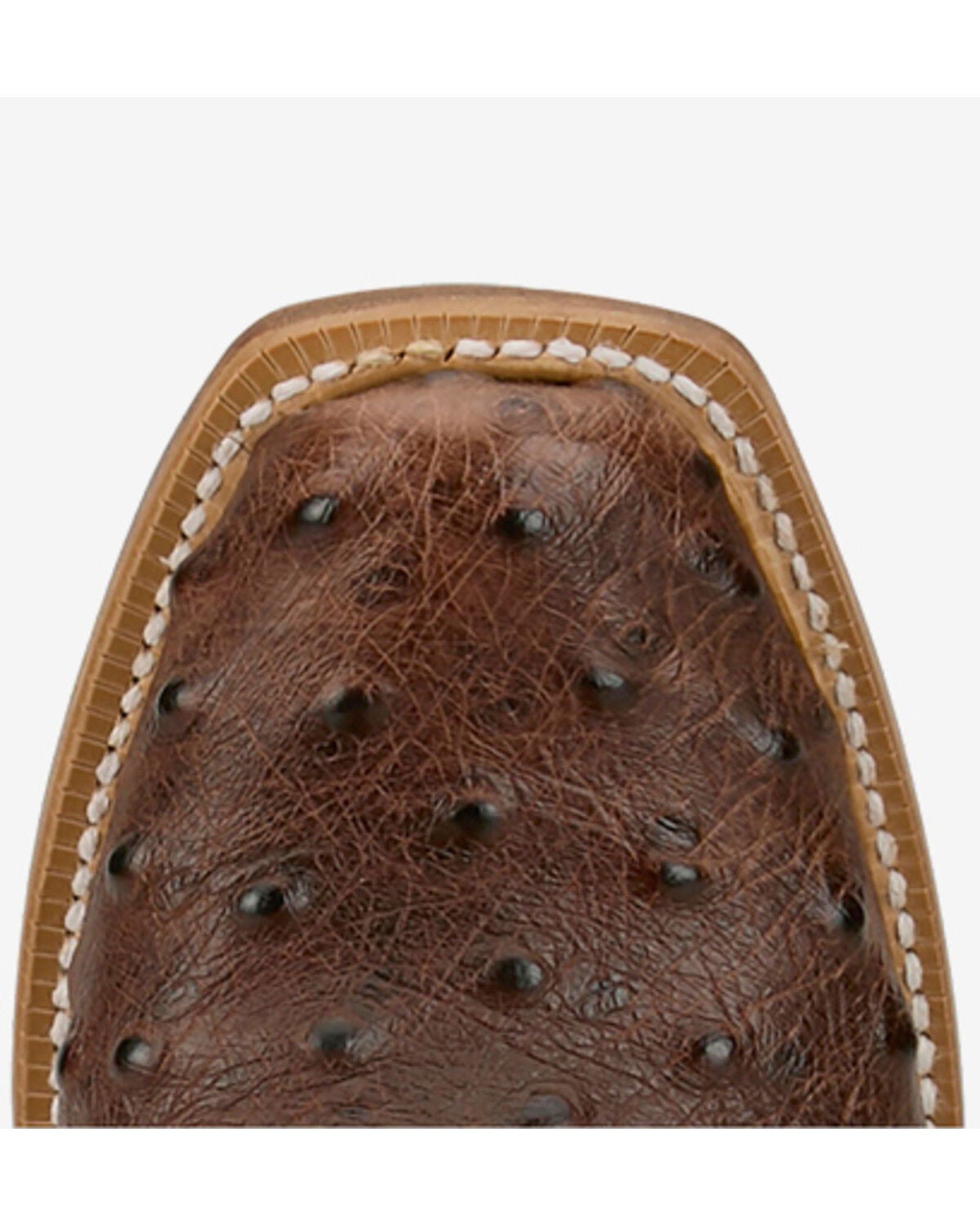 Image #6 - Tony Lama Women's Amber Exotic Ostrich Western Boots - Square Toe, Chocolate, hi-res