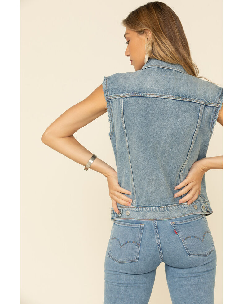 Levis Women's Free Spirited Light Denim Vest | Boot Barn