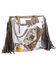 Image #3 - STS Ranchwear By Carroll Women's Clear Stadium Fringe Tote Bag, Brown, hi-res