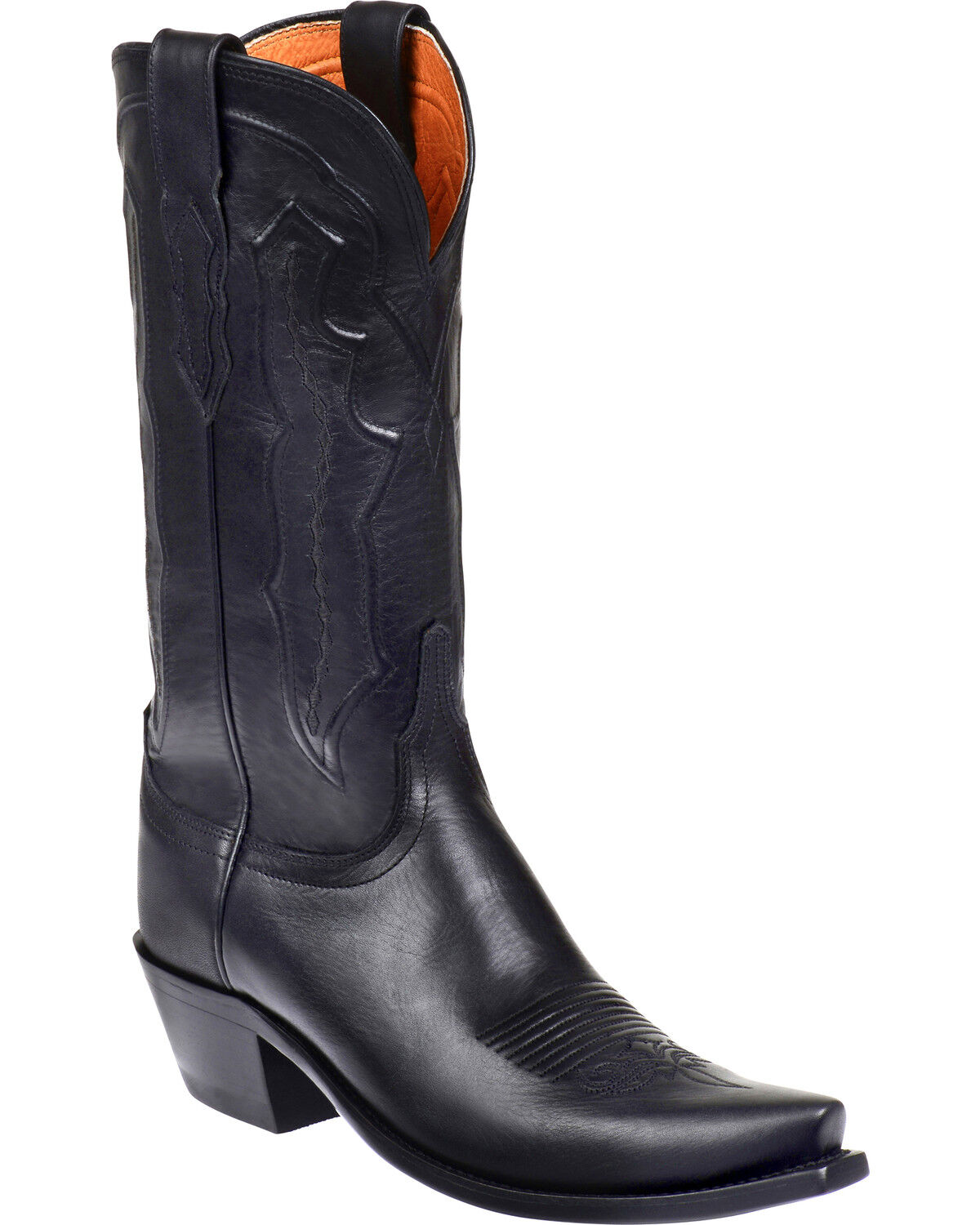 lucchese navy blue boots
