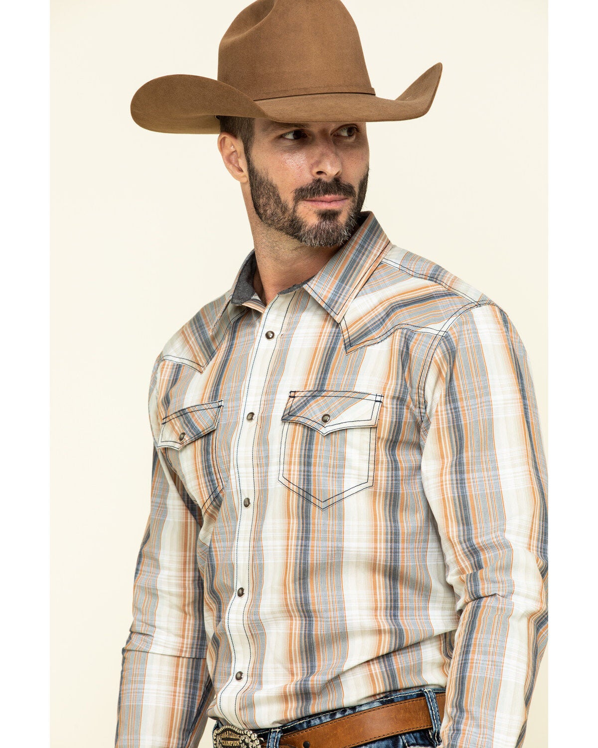 Image #3 - Cody James Men's Coal Miner Large Plaid Long Sleeve Western Shirt , , hi-res