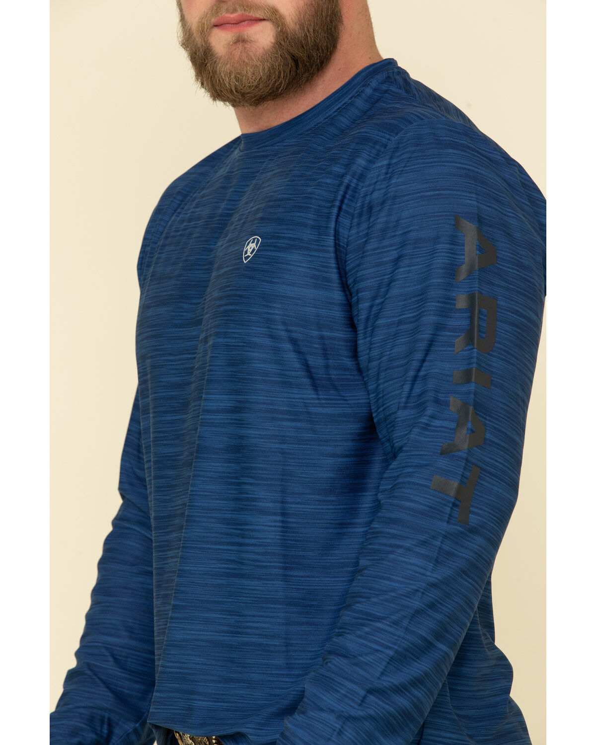 Nautilus Blue ARIAT Mens Charger Logo SS T-Shirt