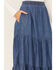 Image #2 - Ariat Women's Chambray Maxi Skirt, Blue, hi-res