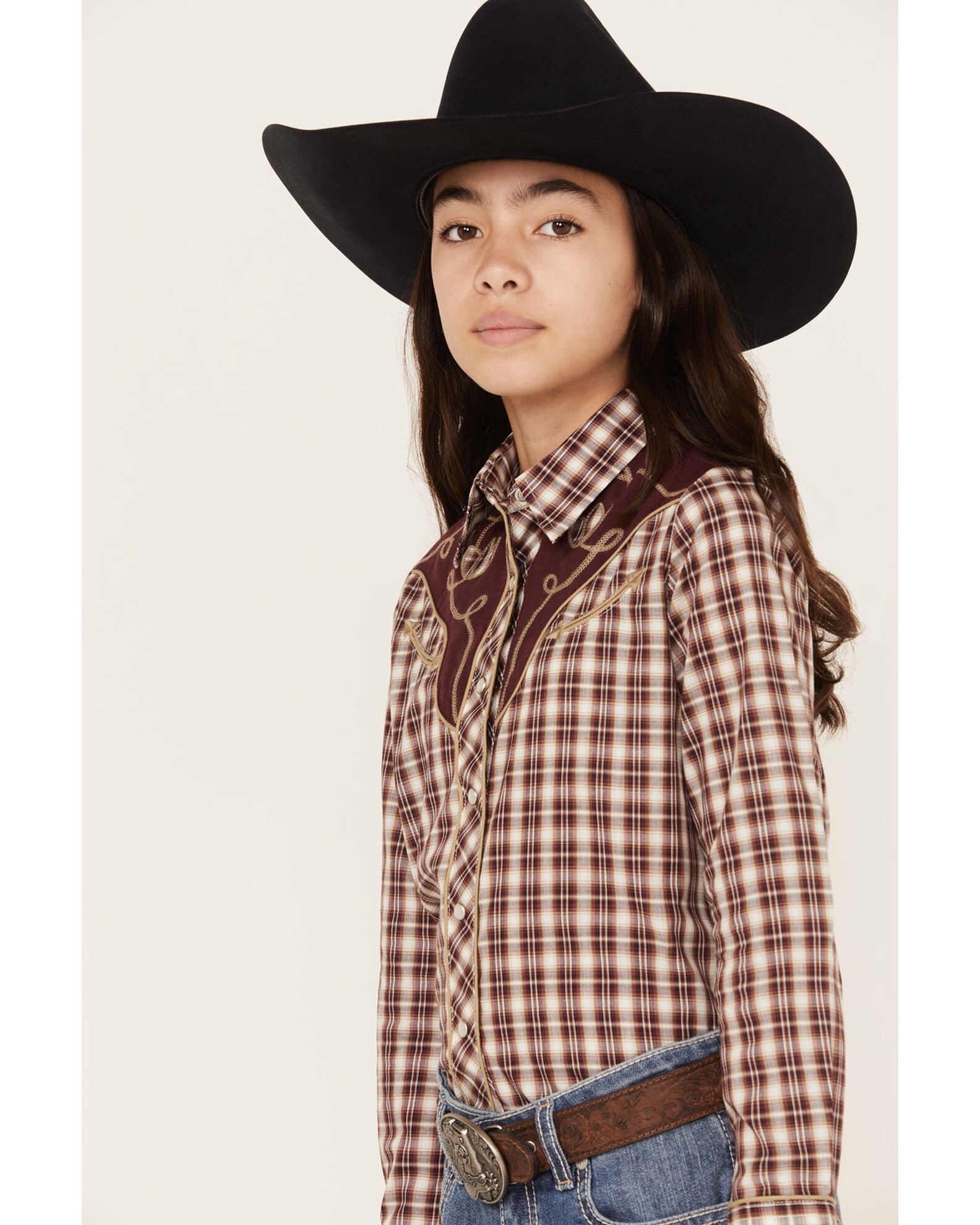 Roper - Girls Long Sleeve Western Shirt