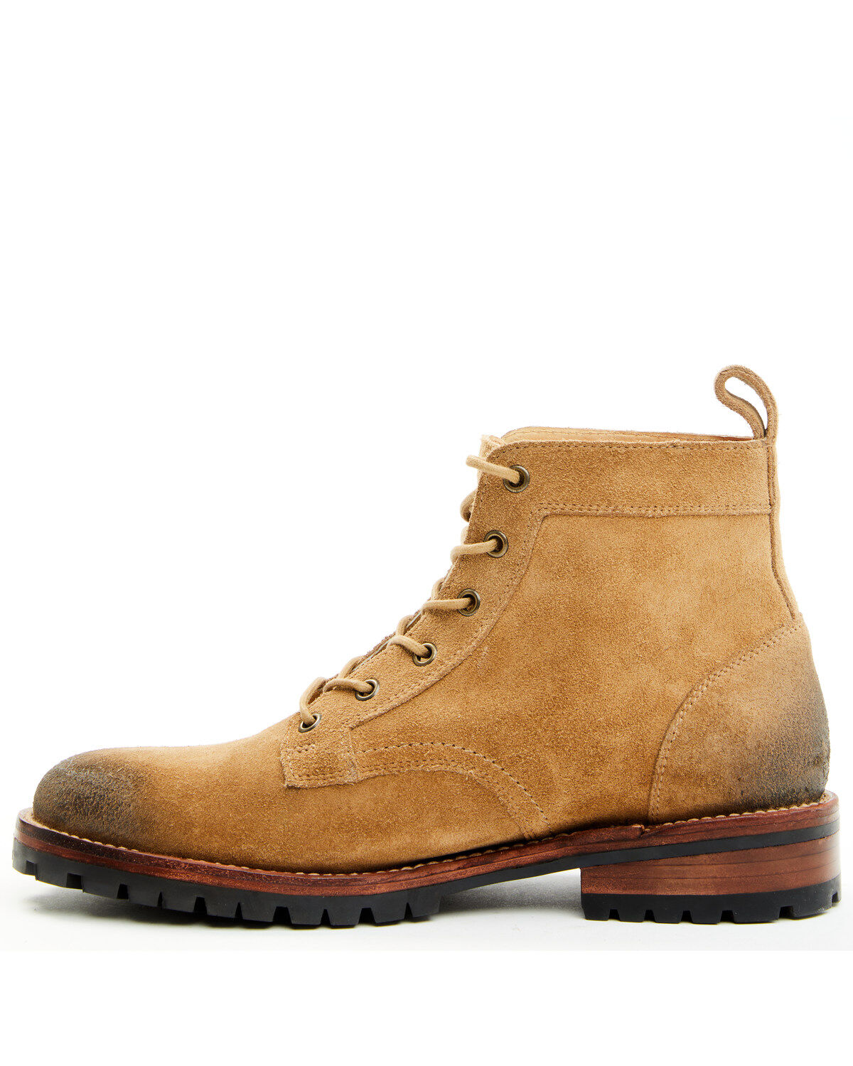 Image #3 - Brothers and Sons Men's Countryman Suede Casual Boots - Round Toe, Tan, hi-res