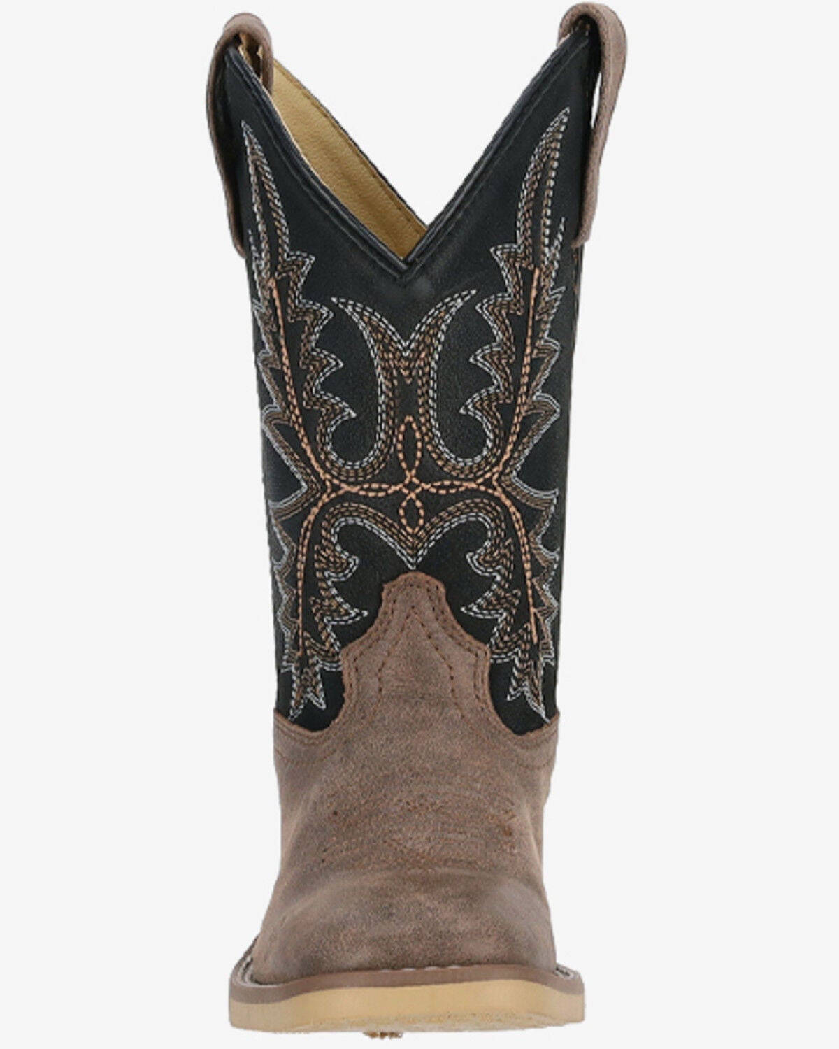 Image #3 - Smoky Mountain Boys' Adobe Western Boots - Broad Square Toe, Black, hi-res